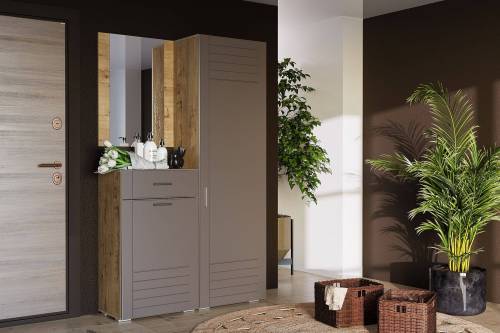 Прихожая Ливорно 2 дуб бунратти/софт графит