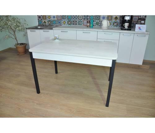 Стол обеденный Сканд-2 Бетон белый