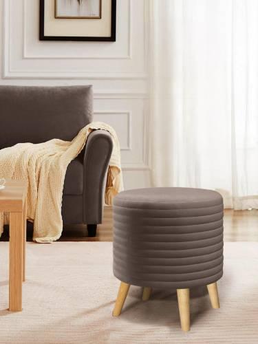 А1ГС-Пуф круглый стеганный (на ножках), №08 Какао