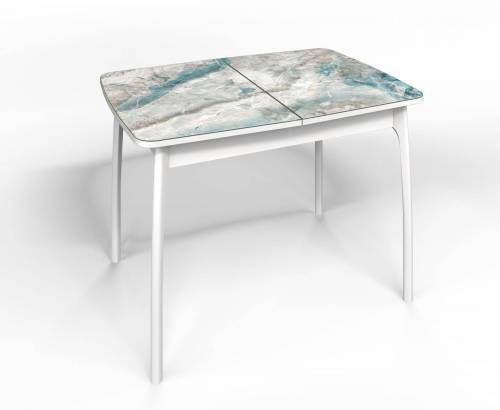 Стол СМ-7 Флорида опора массив изогнутая белый