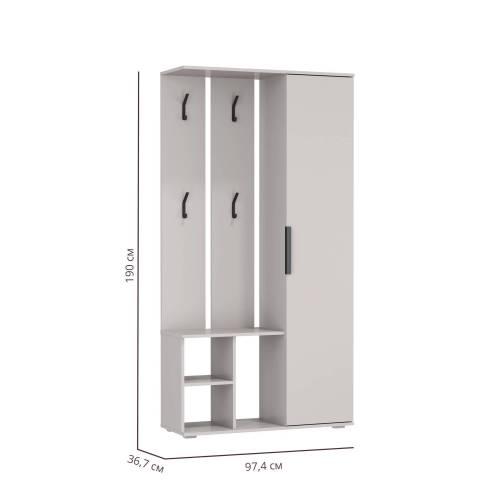 Прихожая Кармен-1, Дуб золотой/Белый