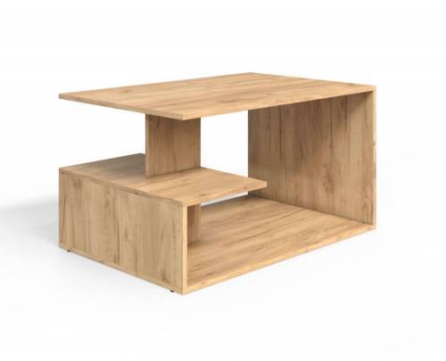 Стол журнальный СЖ-4 дуб крафт золотой