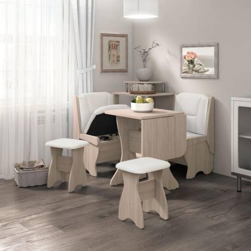 Скамья Лотос 550 ясень светлый/милк