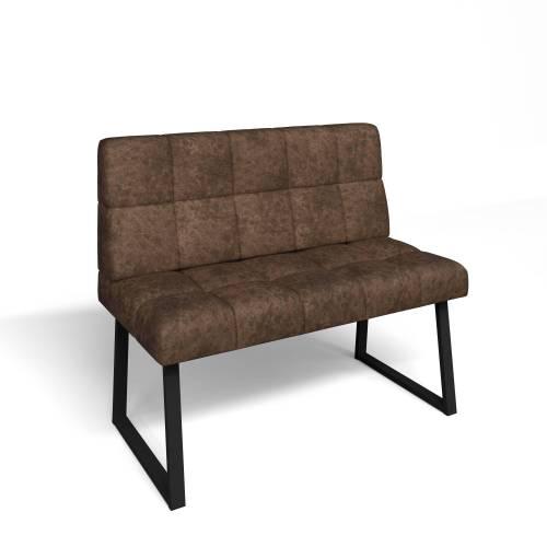 Кухонный диван Реал РМД 1100 / Велюр Коньяк / Черный муар