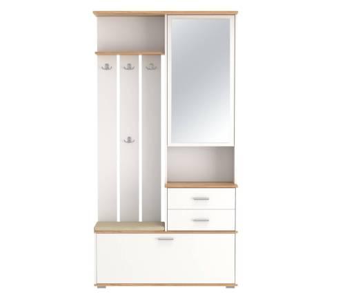 Прихожая модульная Антре 2 Белый / Дуб золотой