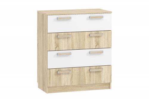 НМ 013.71-01 комод Фанк дуб сонома/белый