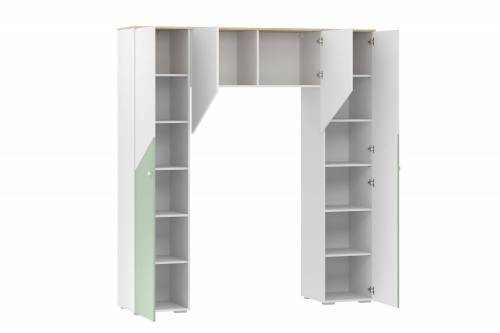 Шкаф комбинированный НМ 041.45 Банни Дуб сонома/белый/макарун