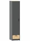 НМ 011.20 Шкаф для одежды Оттавия Антрацит/Дуб золотой