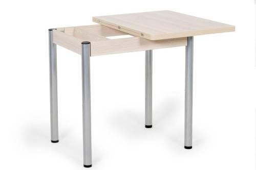 Кухонный набор Лотос ( Лотос 950 2 шт. + стол Ирис / черные опоры)  Дуб Сонома / Экокожа МИЛК