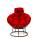 Кресло ПАПАСАН мини без ротанга коричневое, красная подушка Кресло ПАПАСАН мини без ротанга коричневое, красная подушка