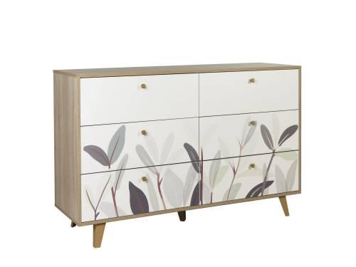 Комод 56.02 Адажио дуб сонома / белый