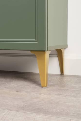 Шкаф-витрина Марион 16.397.02, Дымчатый Зеленый/Олива шагрень