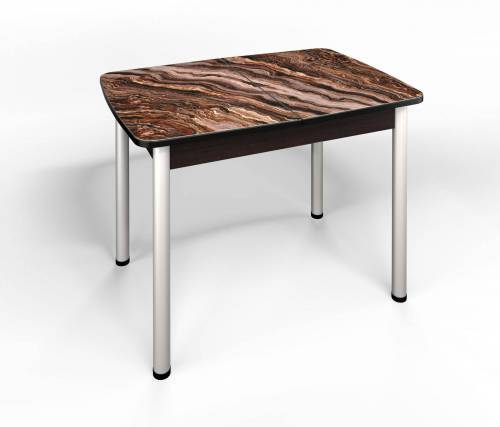 Стол СМ-8 Флорида ноги окрас круглый белый/серебро