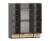 Набор шкафов Оттавия №3 / Антрацит / Дуб Крафт Золотой