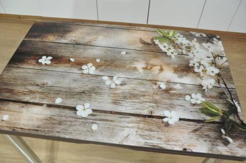 Обеденная группа Симпл фотопечать Цветы на досках №11