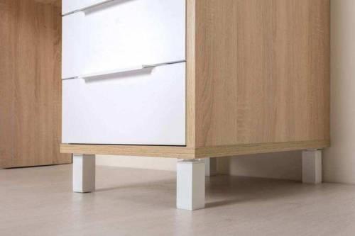 Комфорт Стол компьютерный 12.95 дуб сонома/белый