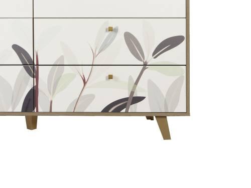 Комод 56.02 Адажио дуб сонома / белый