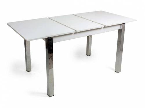 Стол Милан-3 Бител хром/бодега