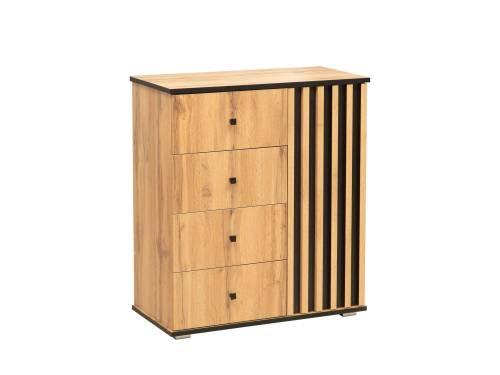 Комод Либерти 51.05 (опора 20) Дуб вотан/Черный