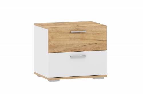 НМ 013.24 Тумба для обуви Санти Белый/Дуб крафт золотой