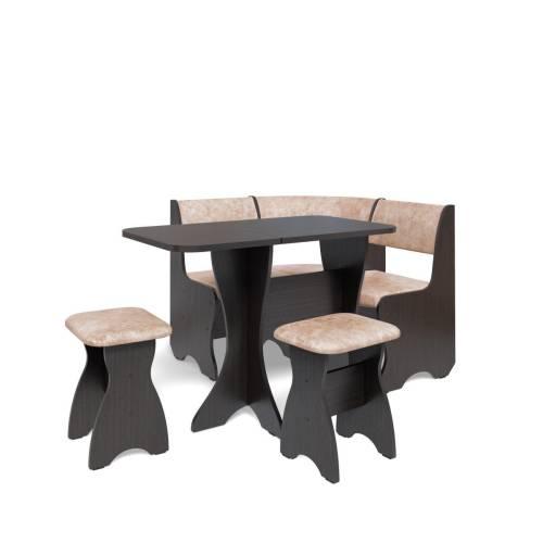 Кухонный набор Тюльпан-мини / венге / велюр Латте