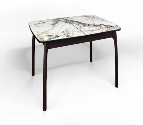 Стол СМ-6 Флорида опора массив изогнутая венге