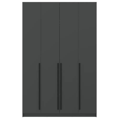 Шкаф для одежды 67.09 "Брандо" (4-х дв.) (диамант серый/фасад ЛДСП диамант серый)
