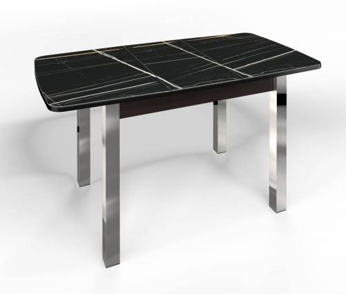 Стол СМ-3 Флорида ноги окрас квадратный венге/хром