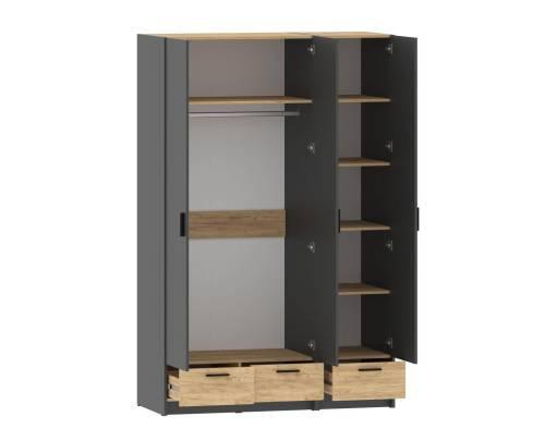 Набор шкафов Оттавия №1 / Антрацит / Дуб Крафт Золотой