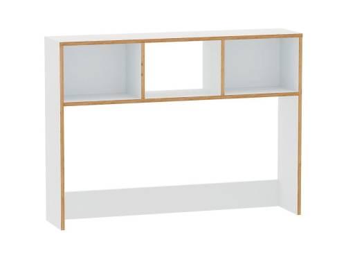 Вуди Надстройка на стол 13.161 белый/дуб золотой