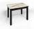 Стол СМ-4 Флорида ноги окрас квадратный белый/черный