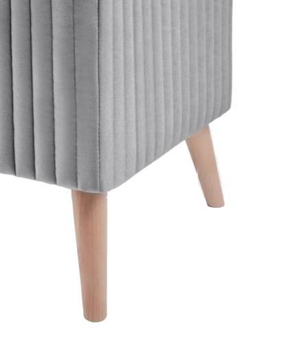 А-3 Пуф квадратный стеганный (на ножках), №25 Серый