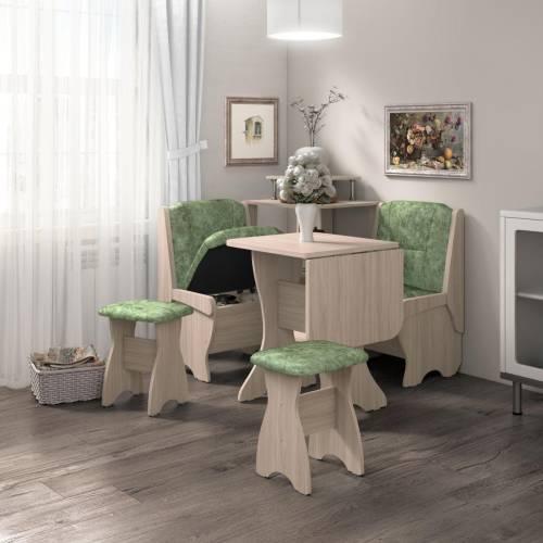 Скамья Лотос 550 / Ясень светлый / Велюр Мохито