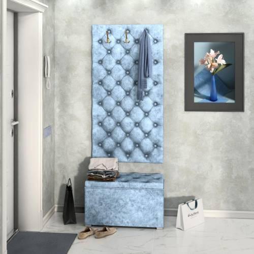 Прихожая Мишель 750 / Велюр Лагуна