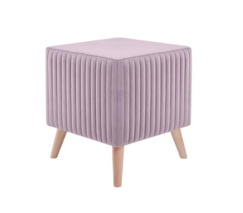 А-3 Пуф квадратный стеганный (на ножках), №15 Пудра