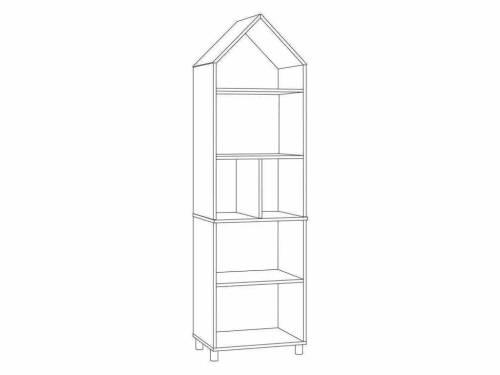 Эйп шкаф комбинированный 13.14 Белый/Дуб белый