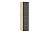 200.02 Шкаф для одежды (Витрина)+200.02 Полки Арден, Черный/Дуб Делано