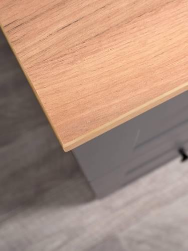 Стол письменный Остин 12.159, Серый Графит/Дуб Золотой Крафт