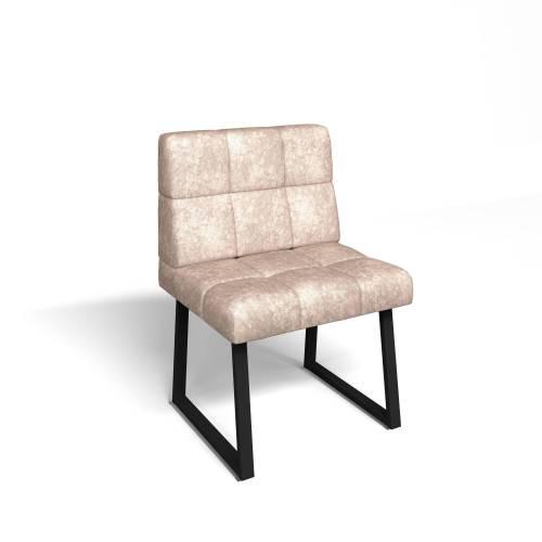 Кухонный диван Реал РМД 660 / Велюр Латте / Черный муар