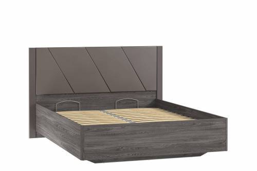 Кровать Саммит НМ 040.71 Ясень анкор тёмный/графит софт
