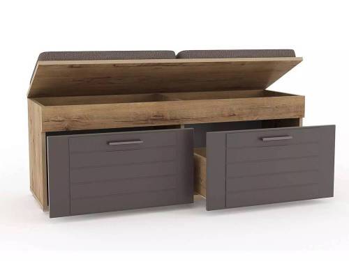 НМ 040.72 Тумба Ливорно/дуб бунратти / софт графит