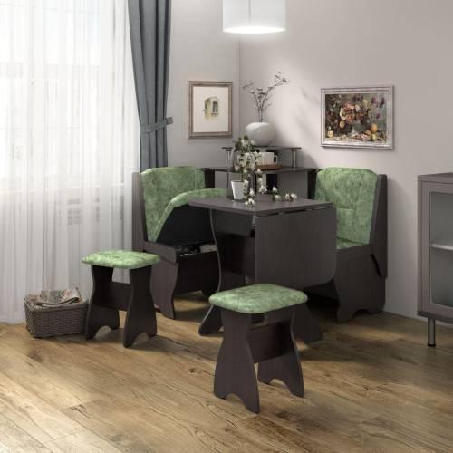 Скамья Лотос 550 / Венге / Велюр Мохито