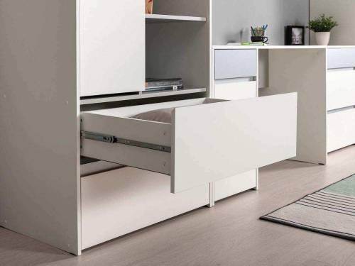 Торонто шкаф для одежды 13.333 Белый/Серый