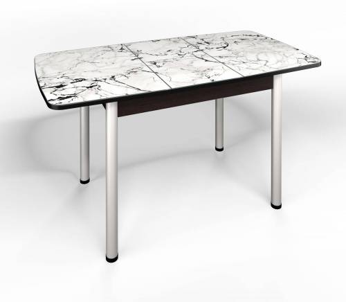 Стол СМ-1 Флорида ноги окрас круглый венге/серебро