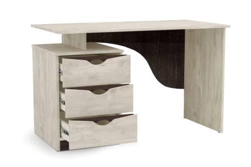 33.23 Лючия стол письменный бетон пайн белый/венге