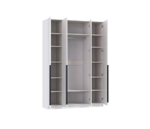 Шкаф для одежды 67.13 "Брандо" (4-х дв.) МДФ Белый