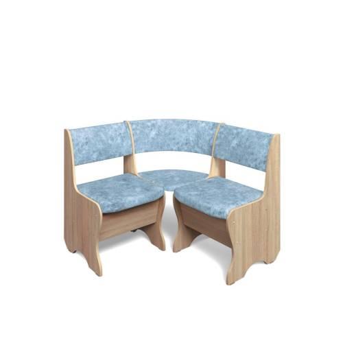 Кухонный набор Тюльпан-мини / дуб сонома / велюр Лагуна