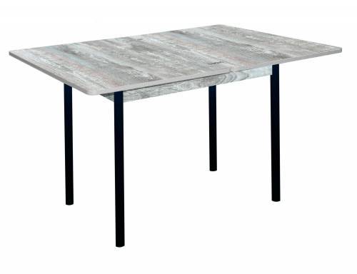 Стол обеденный раскладной СИМПЛ  / Бетон пайн темный /Опора № 2-круглая муар черный