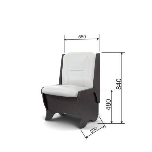 Скамья Лотос 550 венге/милк