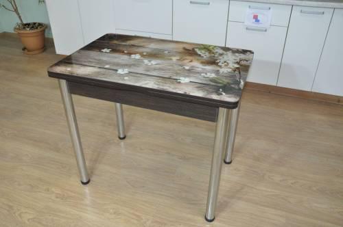 Обеденная группа Симпл фотопечать Цветы на досках №11